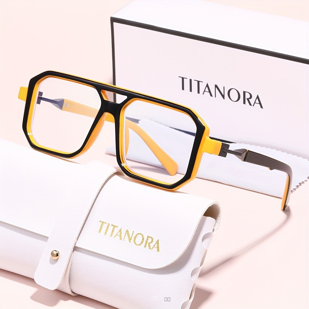 Lunettes de Vue Femme Monture Carrée Universelle Adaptée Tous Visages Ronds Carrés Ovales