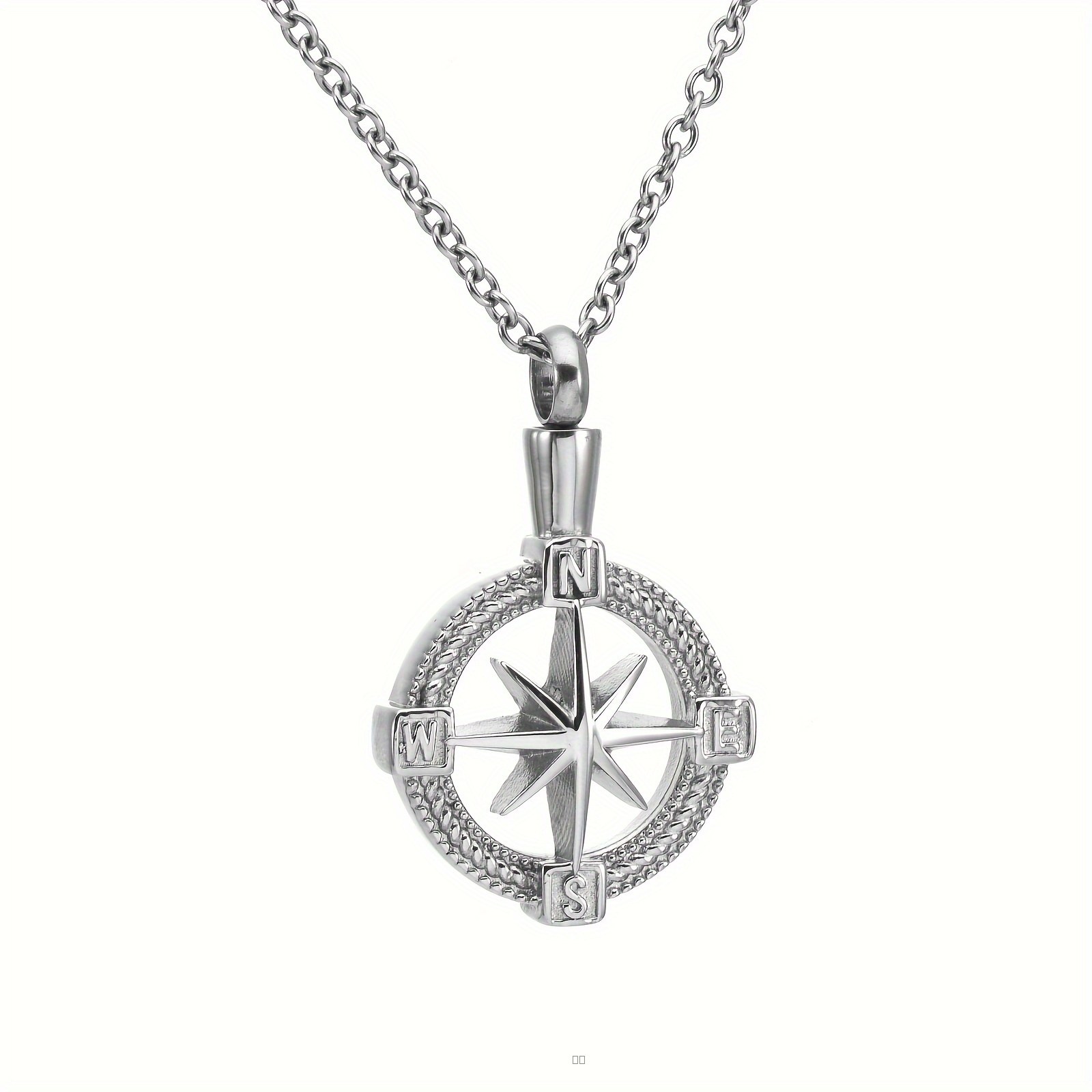 Pendentif Commémoratif Homme Acier Inoxydable 316L Souvenir Mémorial